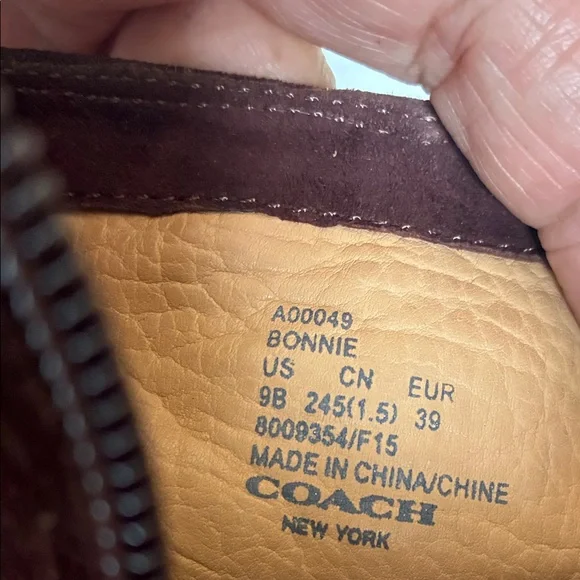 Coach Dark Brown Suede Ankle Booties - Picture 10 of 13